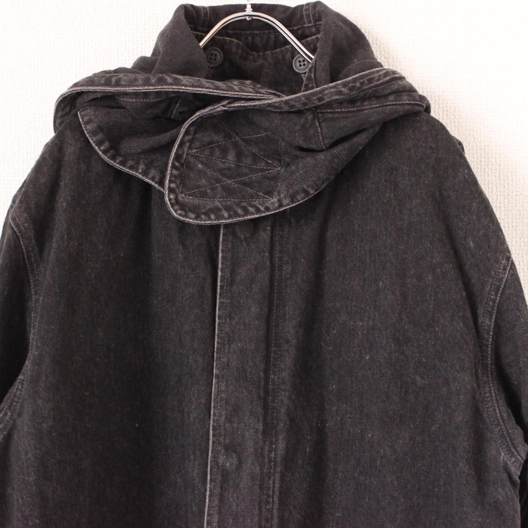 The DUFFER of ST.E デニムモッズコート XL 黒