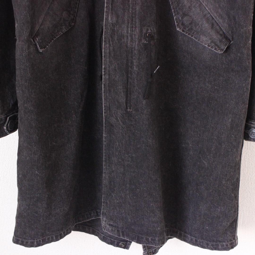 The DUFFER of ST.E デニムモッズコート XL 黒
