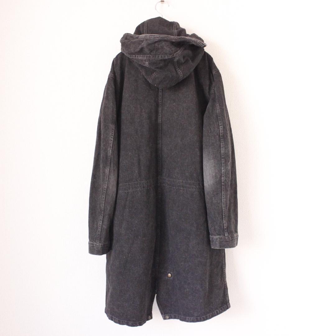 The DUFFER of ST.E デニムモッズコート XL 黒