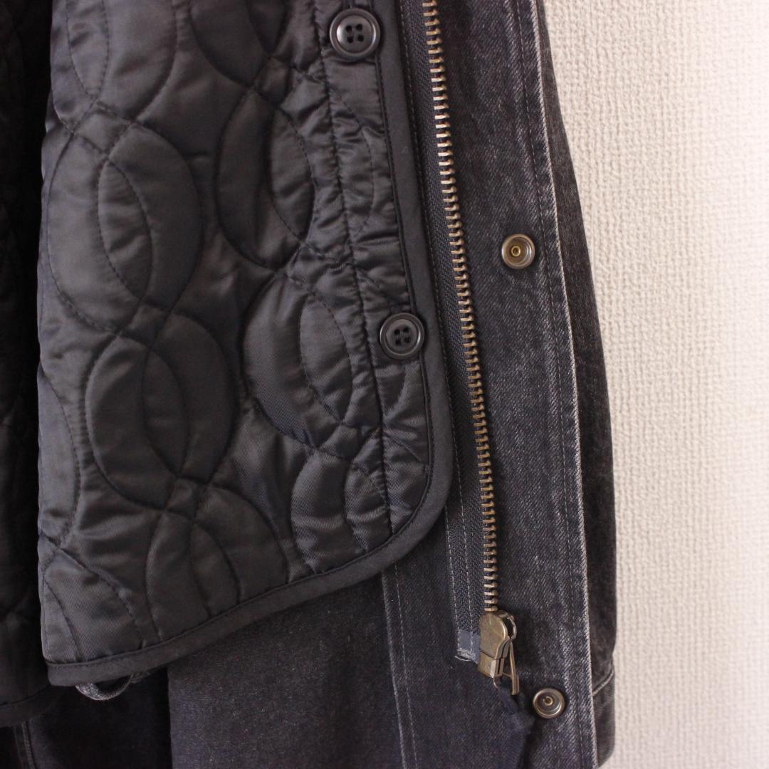 The DUFFER of ST.E デニムモッズコート XL 黒