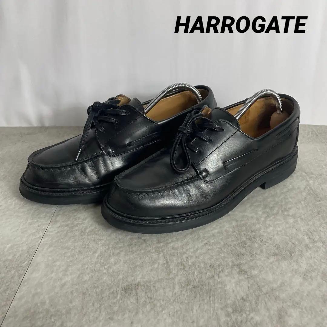 HARROGATE SLOANE デッキシューズ UK7.5 ブラック
