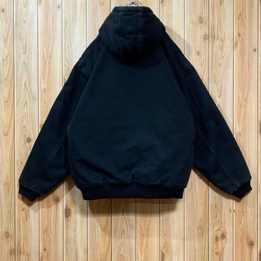 週末値下げ 『USA製』carhartt アクティブジャケット 企業ワッペン