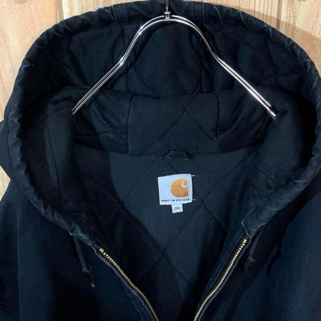 週末値下げ 『USA製』carhartt アクティブジャケット 企業ワッペン