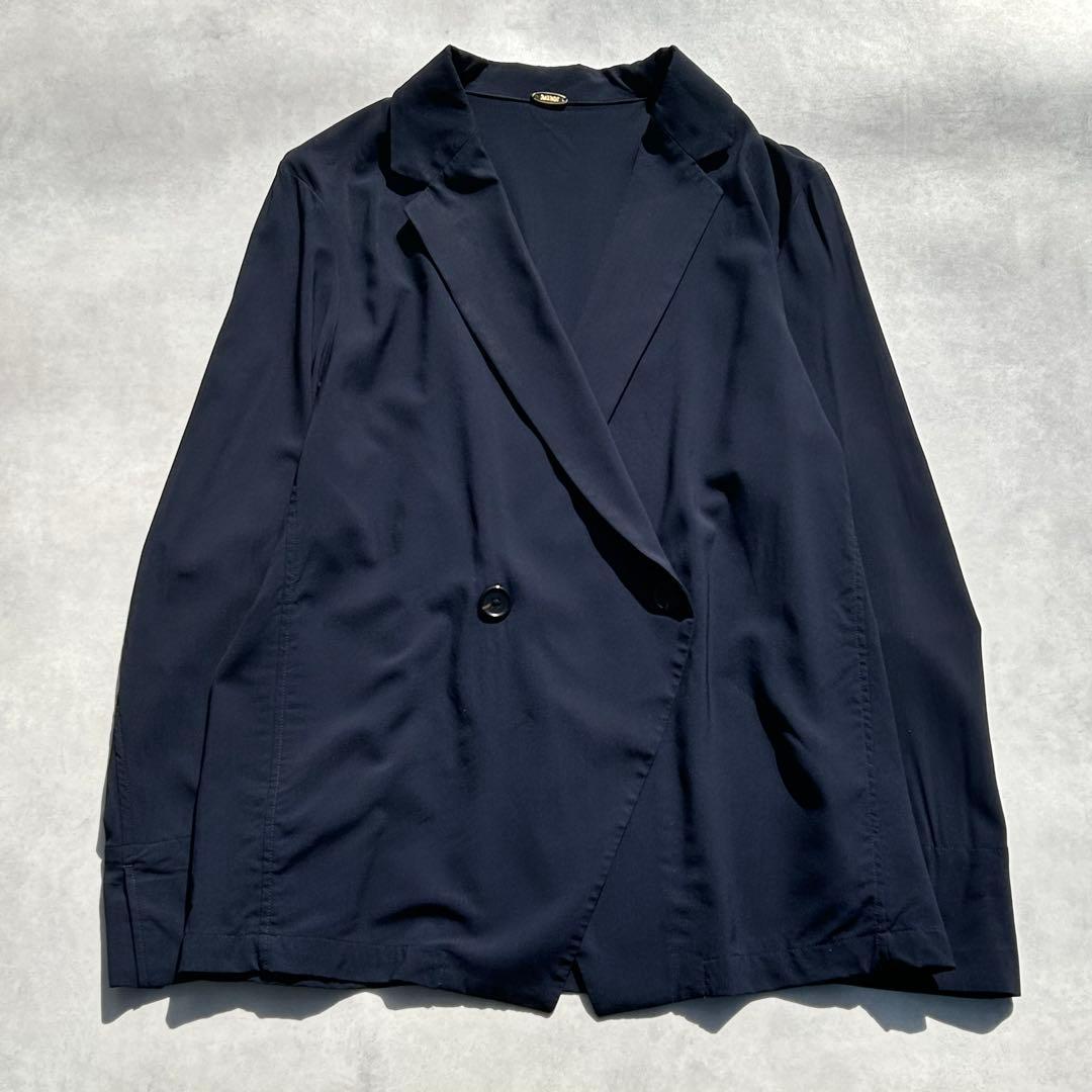 ドゥーズィエムクラス　SPWOOLシャツジャケット&パンツ　ネイビー　24AW