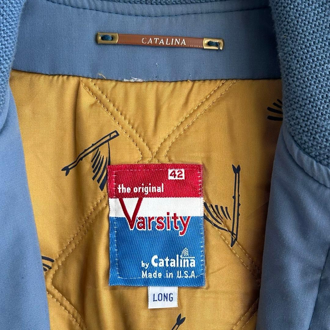 70S Catalina ダービージャケット 42 カタリナ ブルー