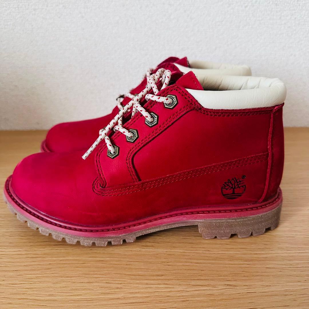 Timberland (女性)ブーツ　ワインレッド