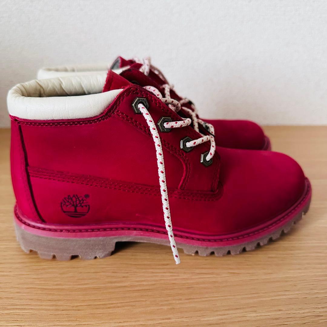 Timberland (女性)ブーツ　ワインレッド