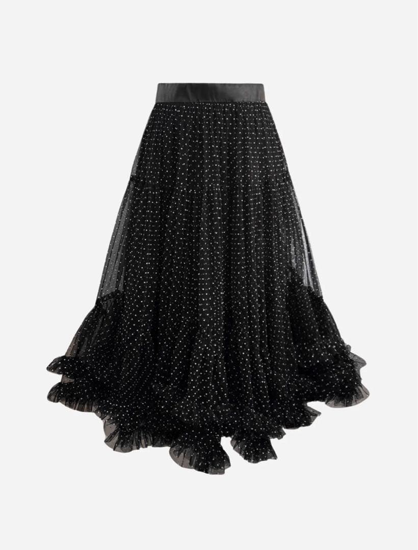 shellerシェリエ　2way dot bloom skirt