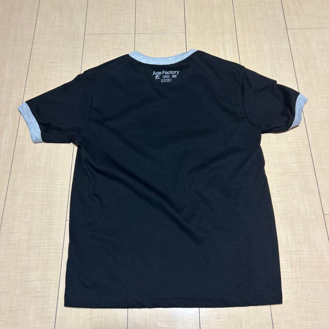 AGE Factory リンガーTシャツ ブラック