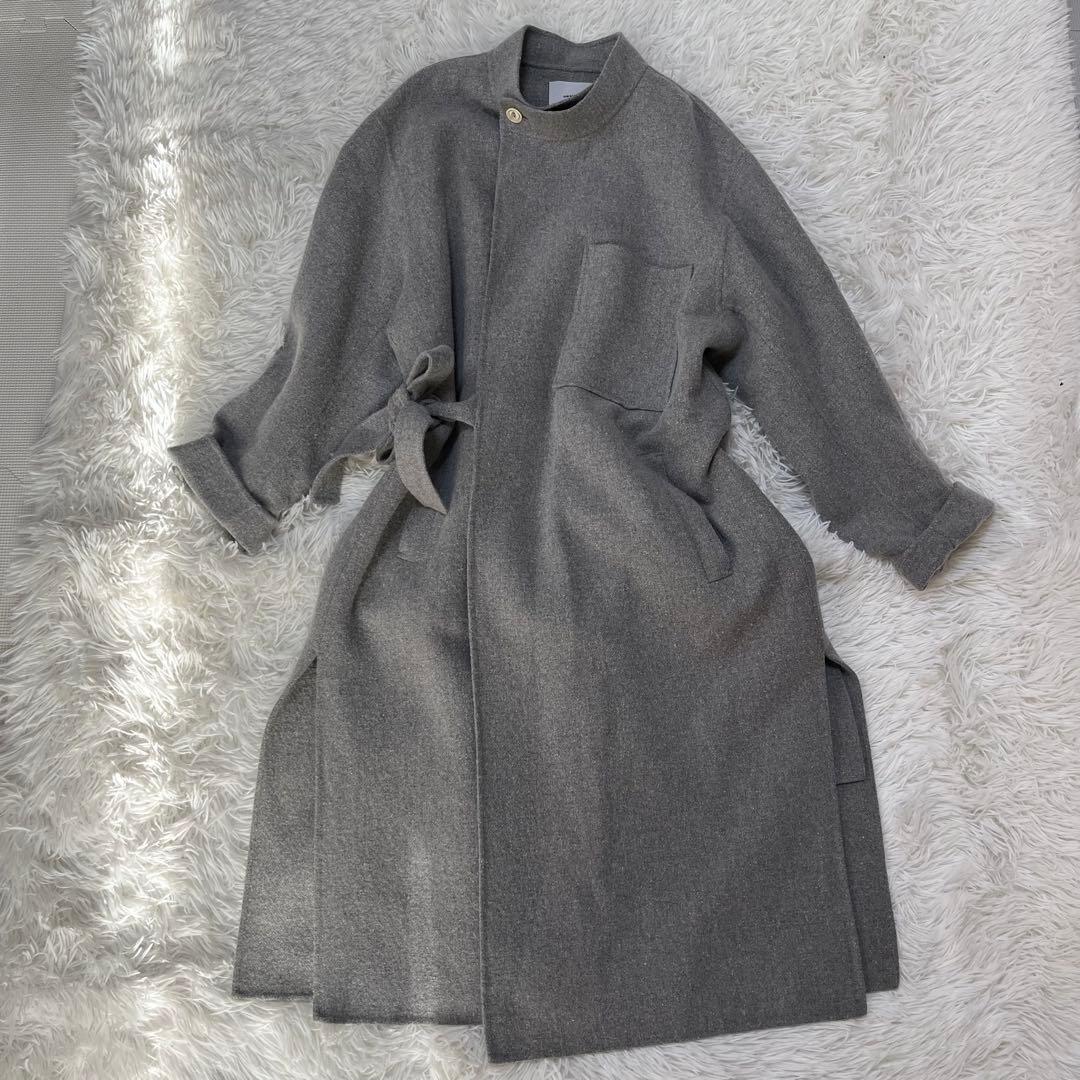 最終価格！【美品】08sircus ゼロエイト　12万コート　1 グレー　シルク