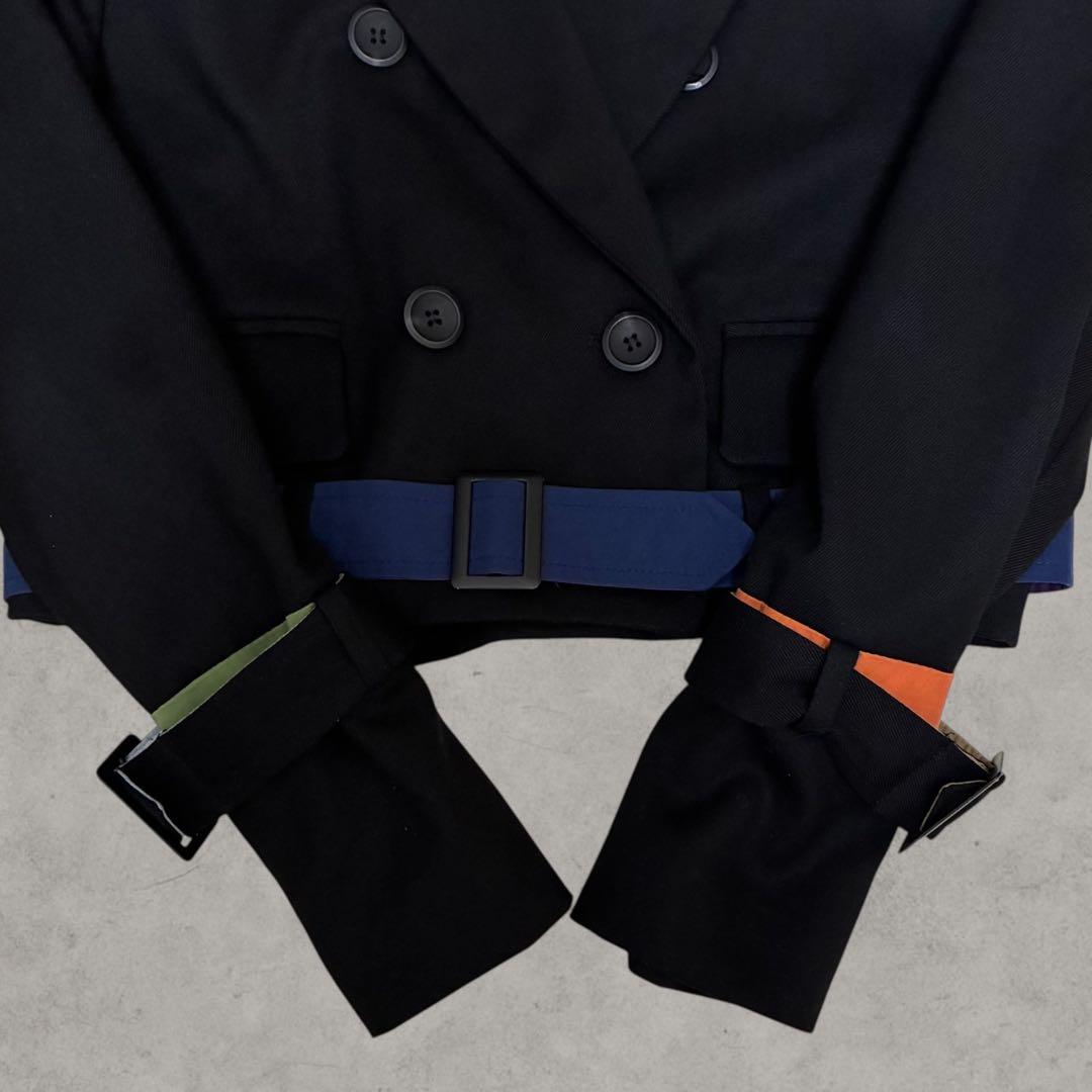 極美品/希少 RRR tokyo ショート トレンチコート ベルト カラフル