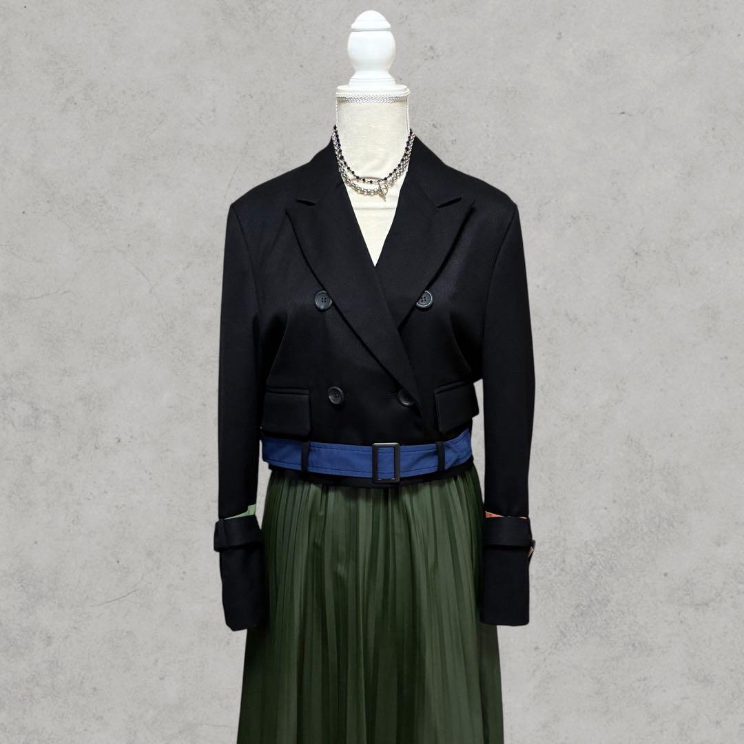 極美品/希少 RRR tokyo ショート トレンチコート ベルト カラフル