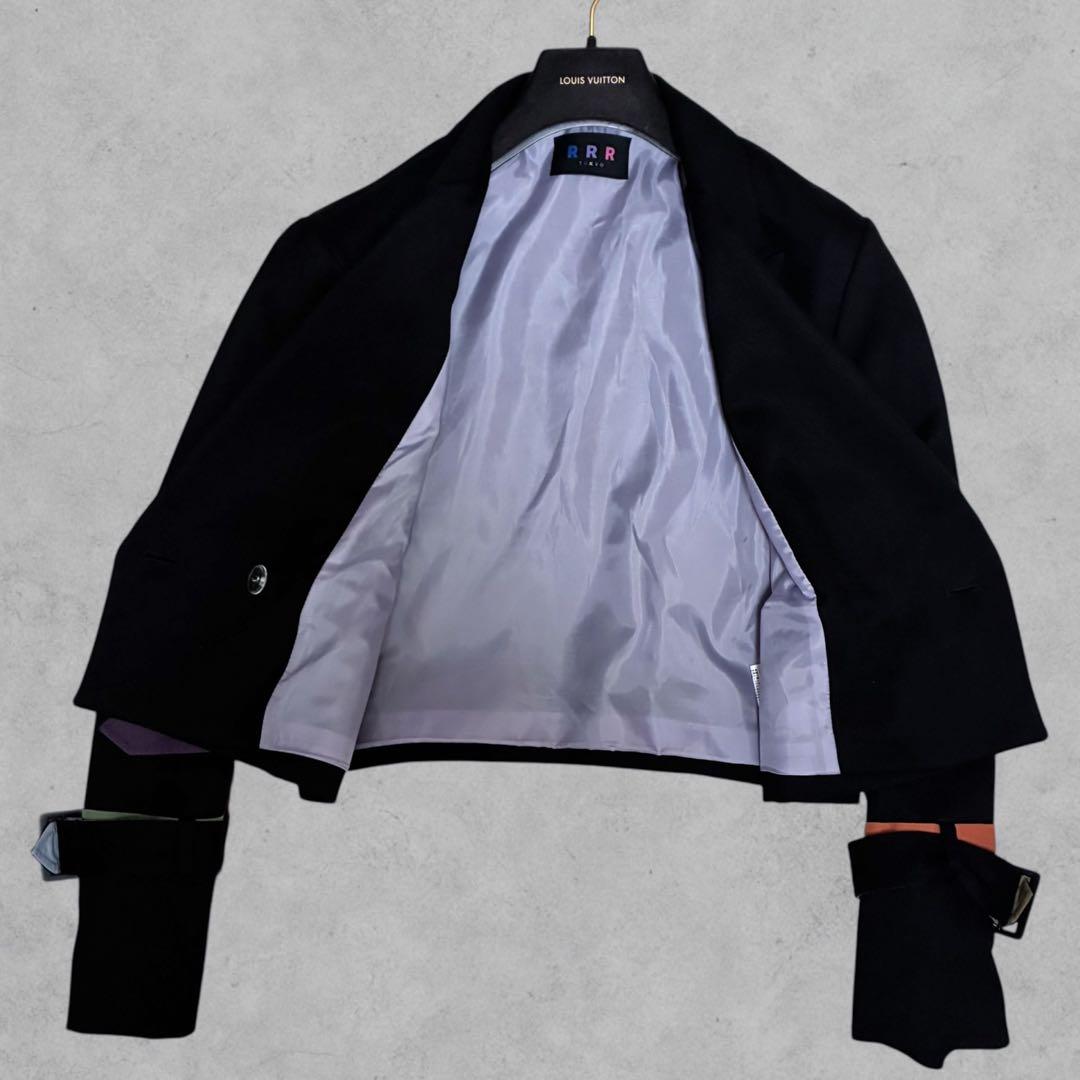 極美品/希少 RRR tokyo ショート トレンチコート ベルト カラフル