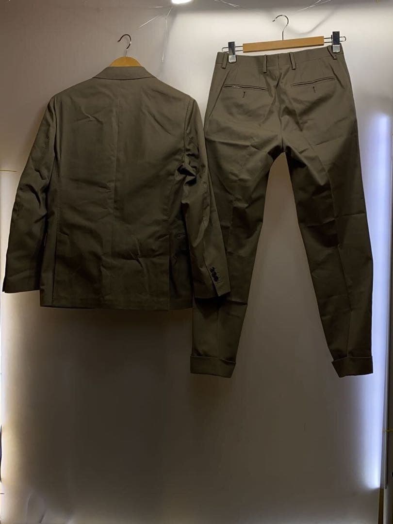LARDINI ベージュコットン3ピースセットアップ　スーツ　サイズ46