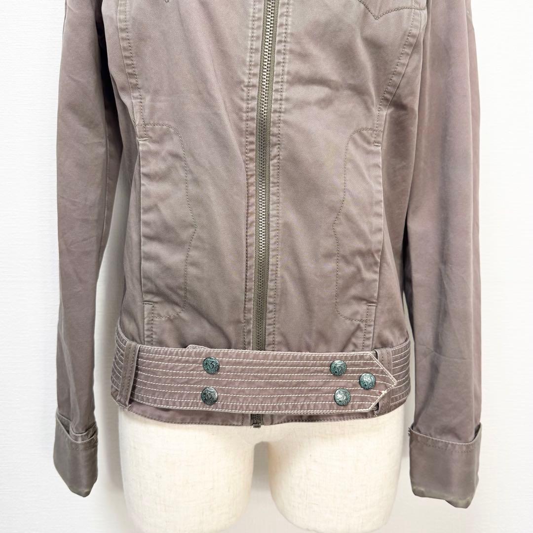 y2k❤️ 00s DIESEL ウォッシュ加工 ミリタリージャケット
