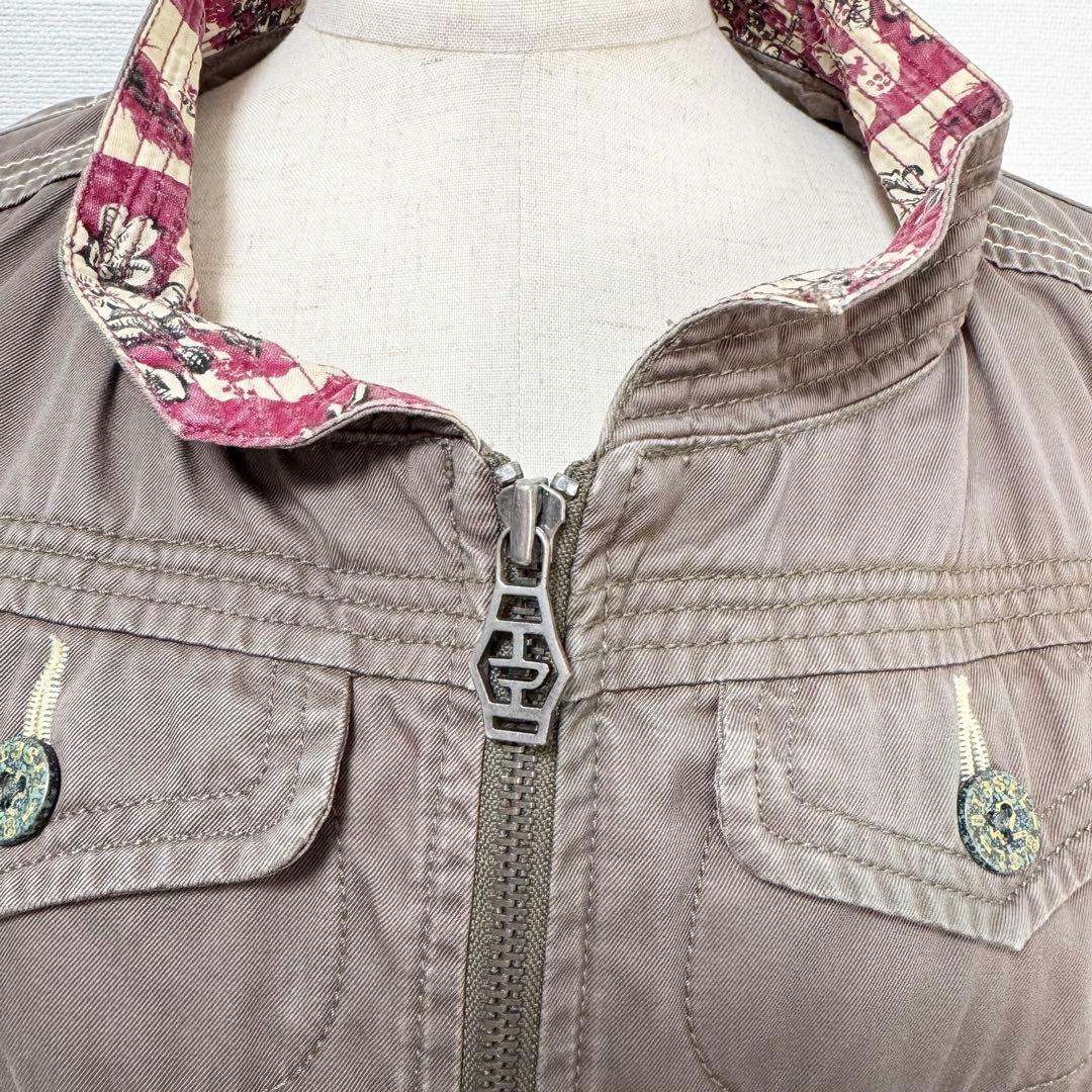 y2k❤️ 00s DIESEL ウォッシュ加工 ミリタリージャケット