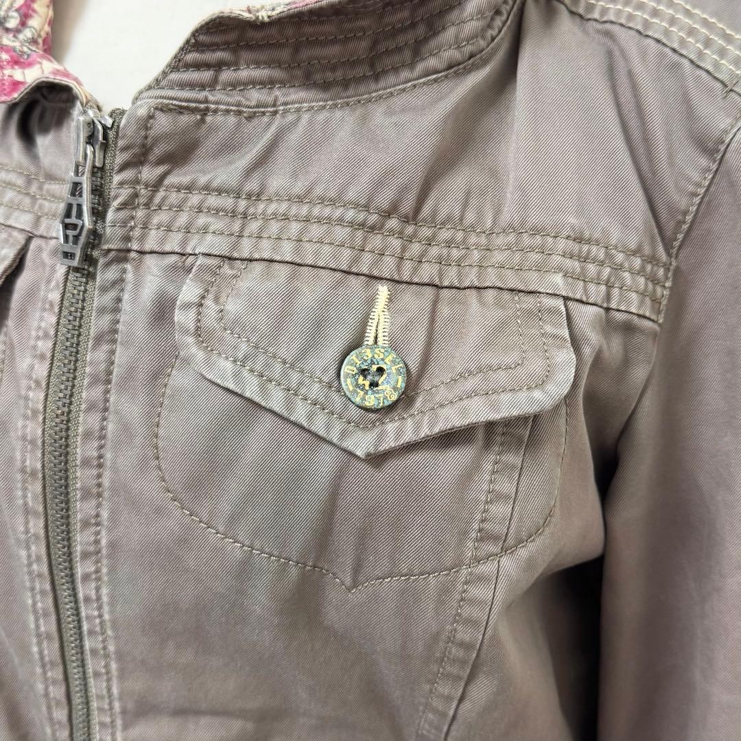 y2k❤️ 00s DIESEL ウォッシュ加工 ミリタリージャケット