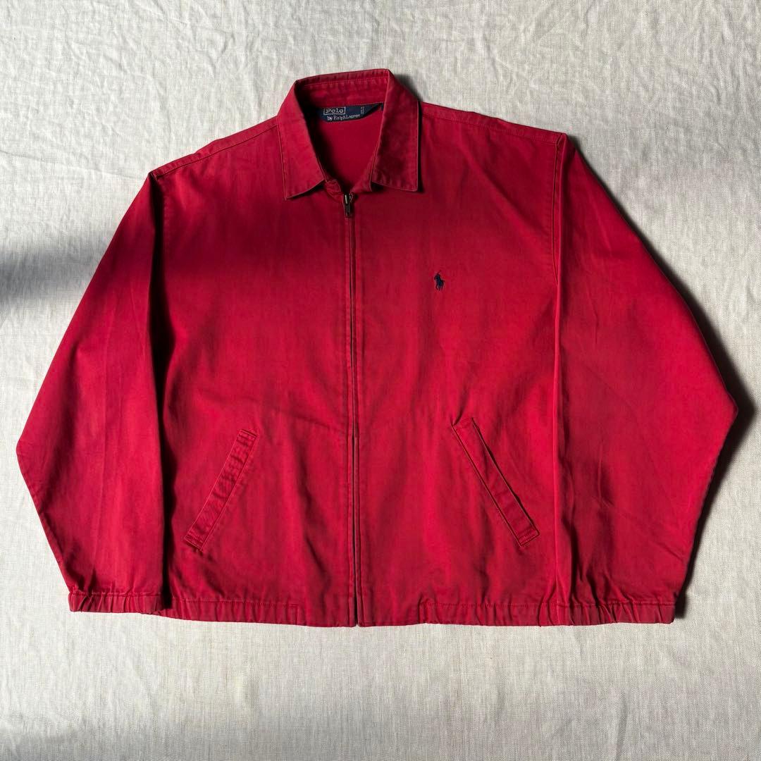90’s Polo by Ralph Lauren レッド 赤 スウィングトップ