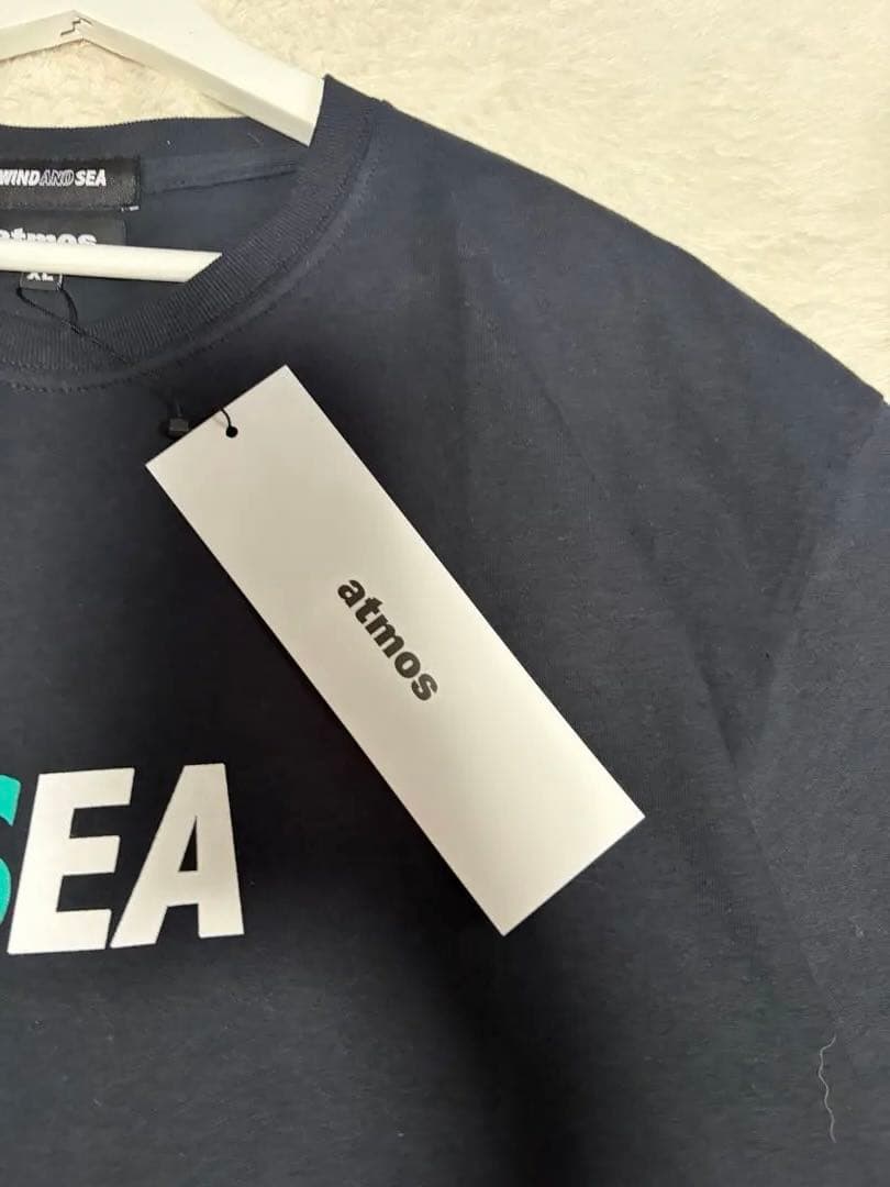 新品未使用タグ付き　wind and sea×atmos ロゴコラボtシャツ