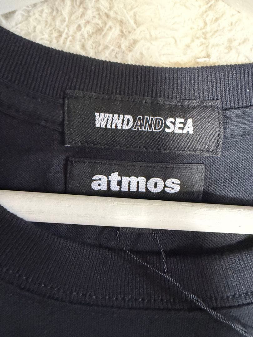新品未使用タグ付き　wind and sea×atmos ロゴコラボtシャツ