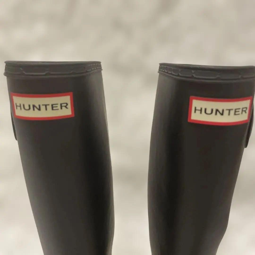 美品　人気　HUNTER ハンターブラック サイドバックル付　トール　23