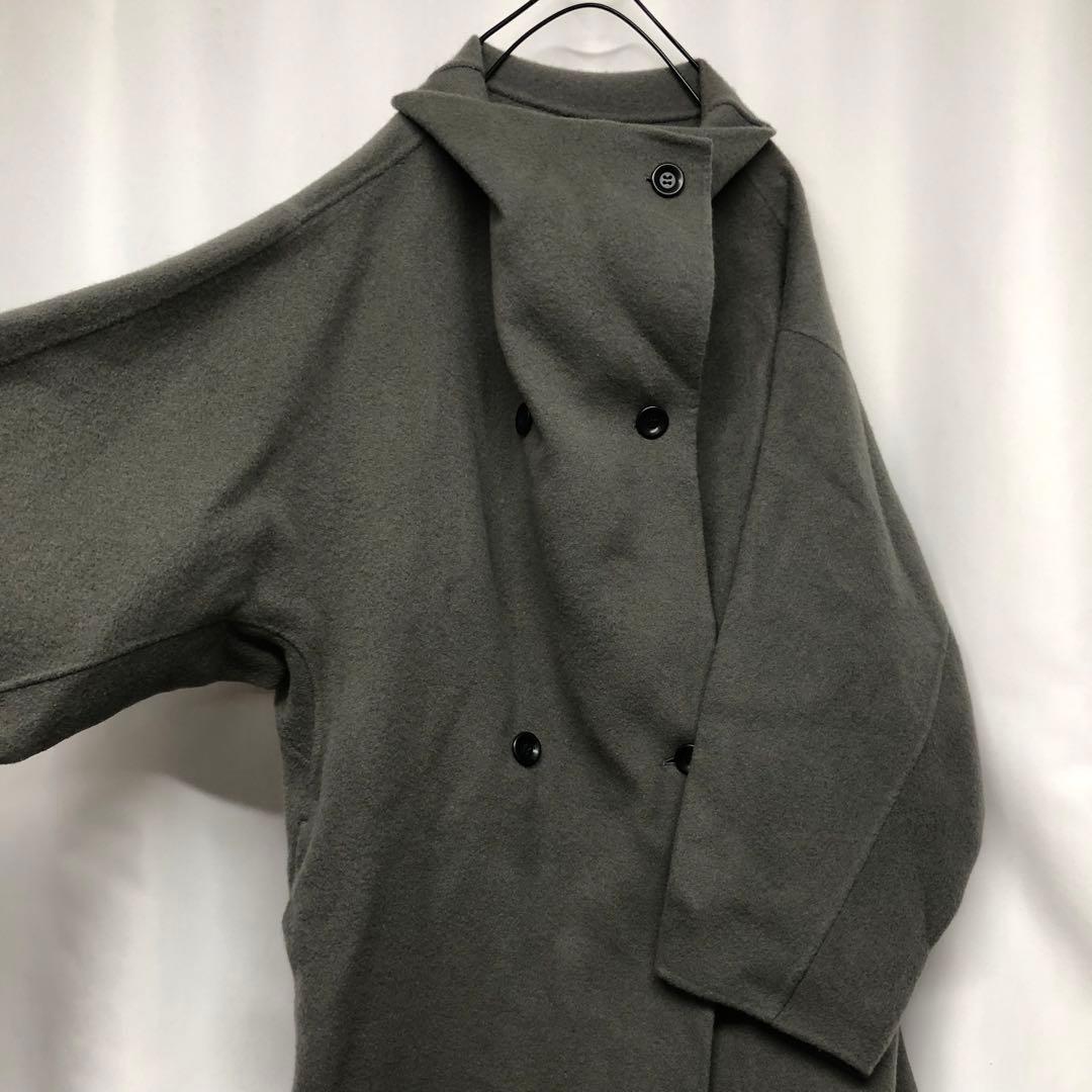 定価¥64,900 Rouge vif la cle 変形リバーコート　ウール
