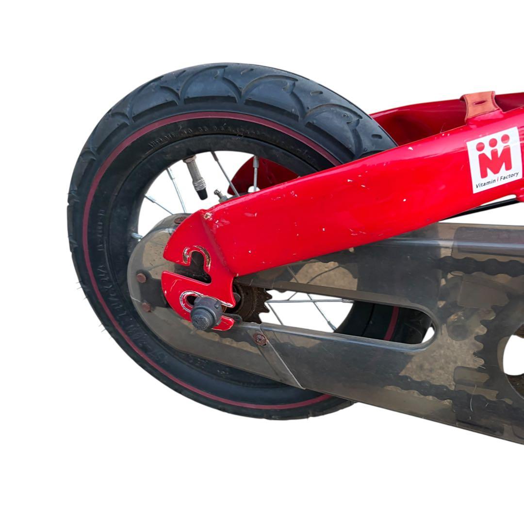 へんしんバイク キッズ自転車 12インチ 赤 スタンド ペダル付き