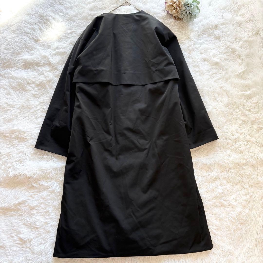 PLAIN PEOPLE マフラー付 ロングダウンコート 4 XL 黒 2way
