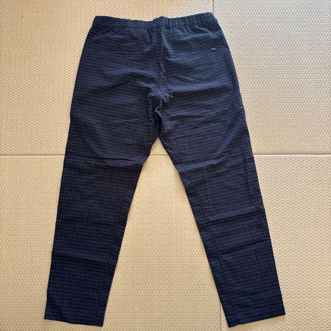て*つ様 パーリーゲイツ ダークネイビーチェック柄 パンツ サイズL