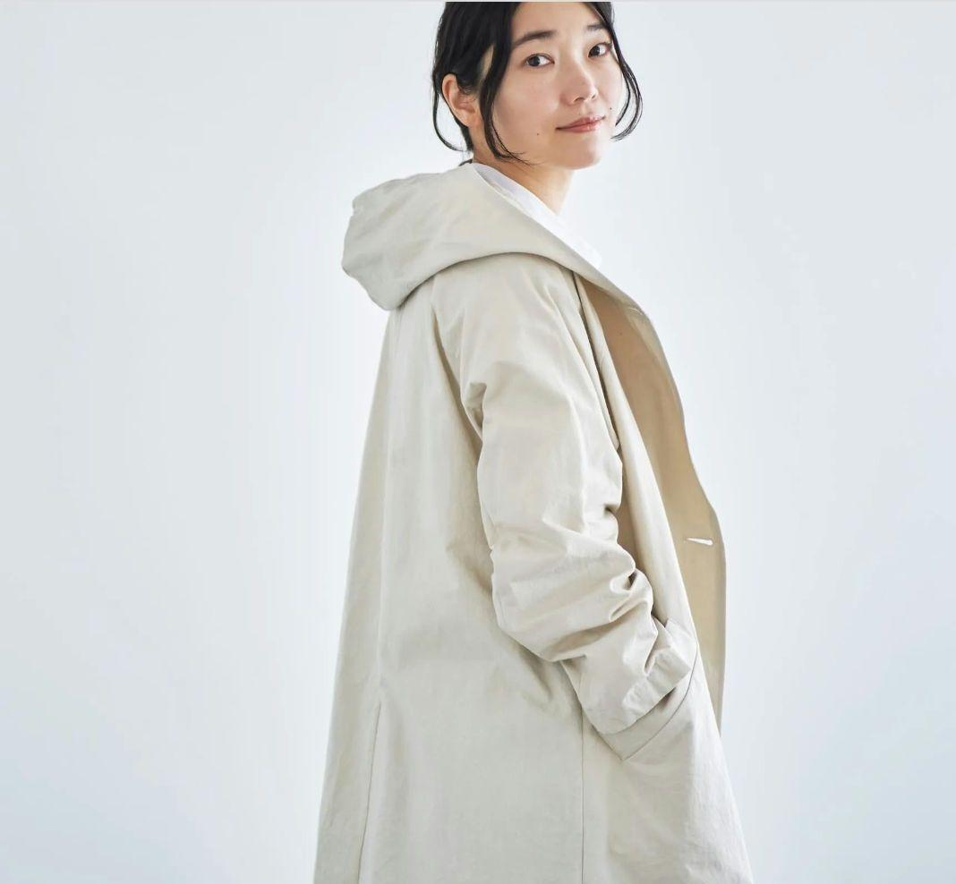 美品HAU/CLASKA【定価3.6万】　コットンフーデッドキャンバスコート