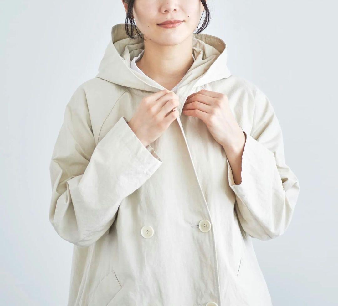 美品HAU/CLASKA【定価3.6万】　コットンフーデッドキャンバスコート