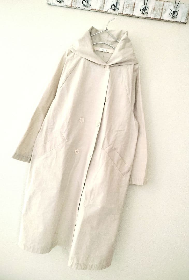 美品HAU/CLASKA【定価3.6万】　コットンフーデッドキャンバスコート