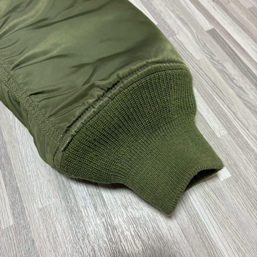 アルファインダストリーズ　MA-1 フライトジャケット　リバーシブル　刺繍　M
