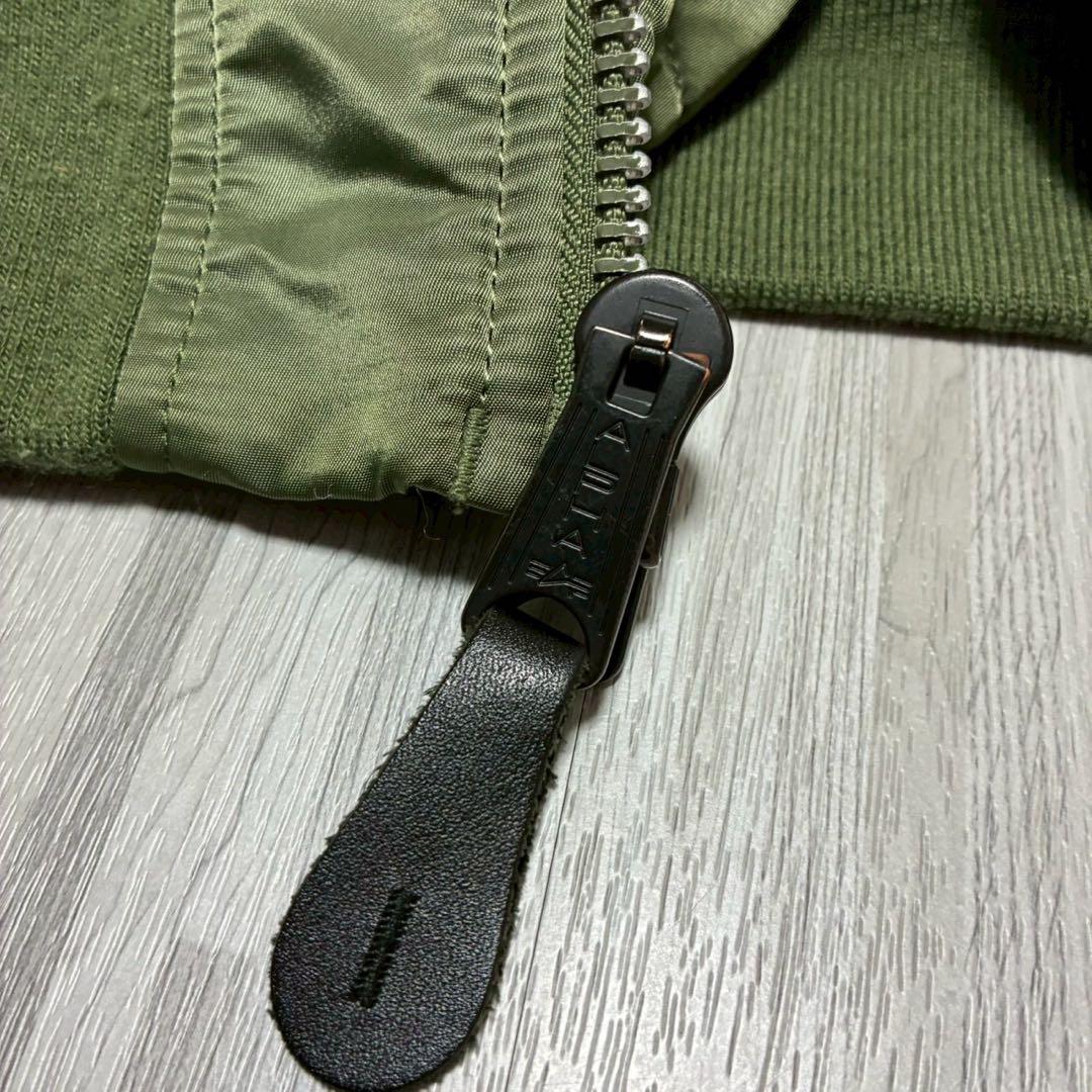アルファインダストリーズ　MA-1 フライトジャケット　リバーシブル　刺繍　M