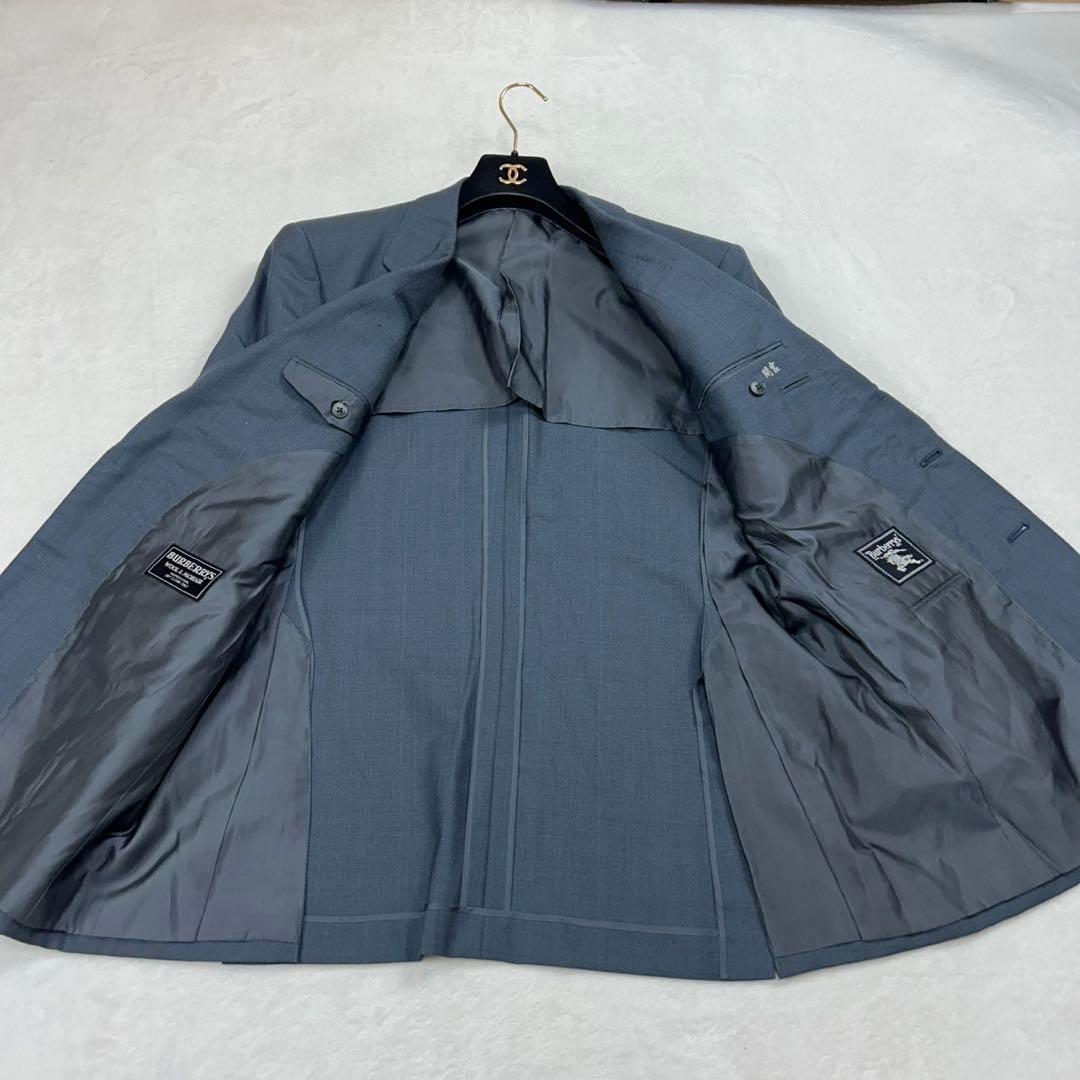 I299 美品 XL バーバリー モヘア混 スーツ上下 メンズ