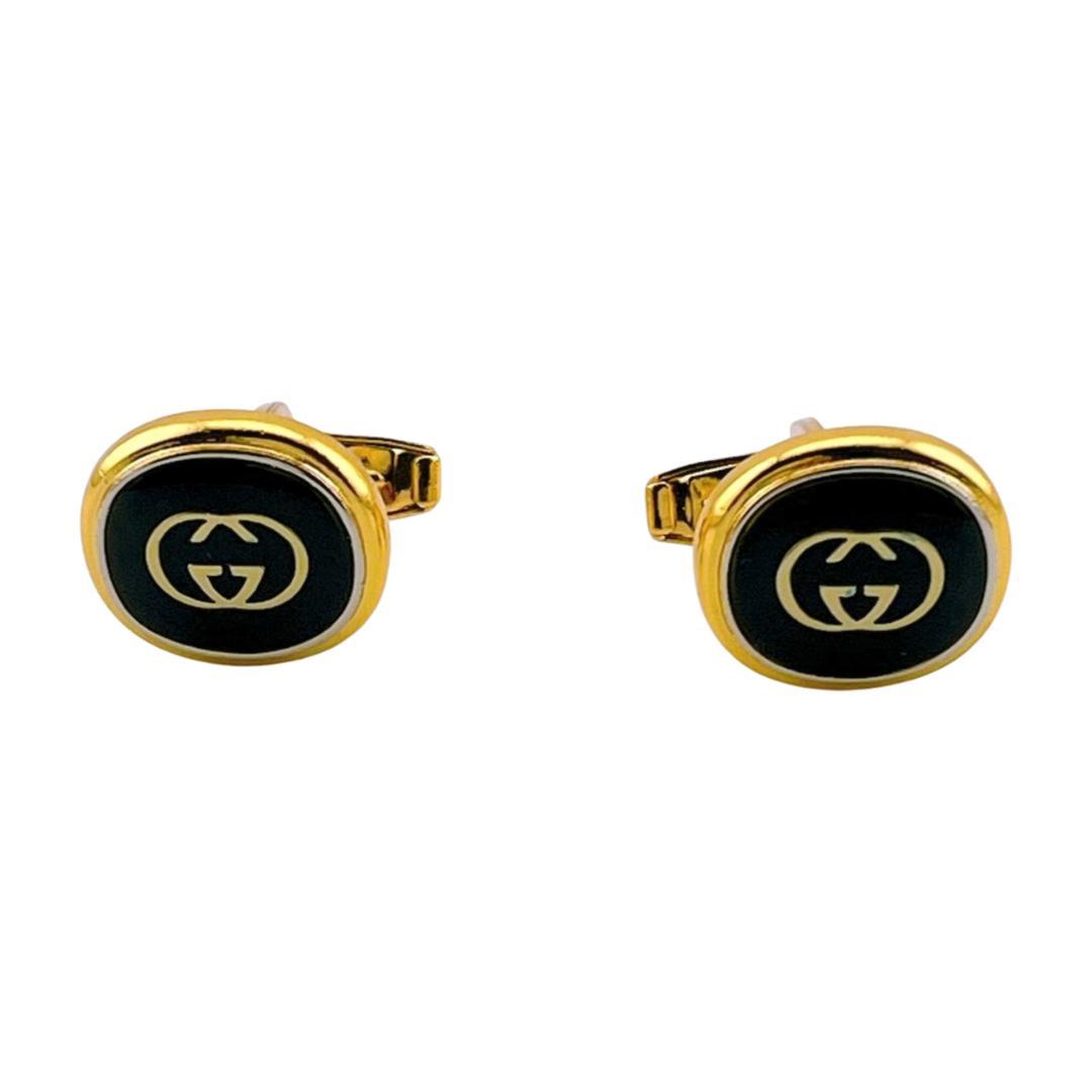 GUCCI グッチ カフスボタン カフリンクス ダブルG インターロッキング