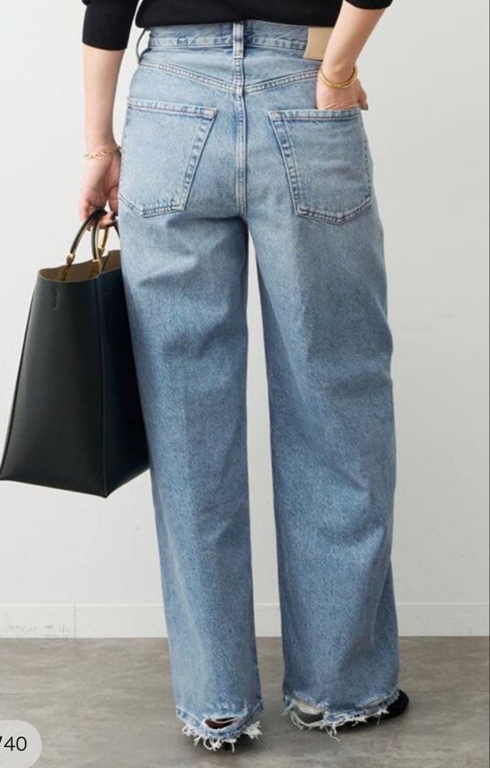 Deuxieme Classe デニムパンツ　ayla baggy(29INC)