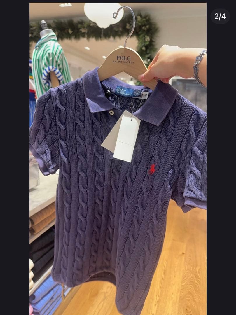 POLO RALPH LAUREN ケーブルニット ポロシャツ