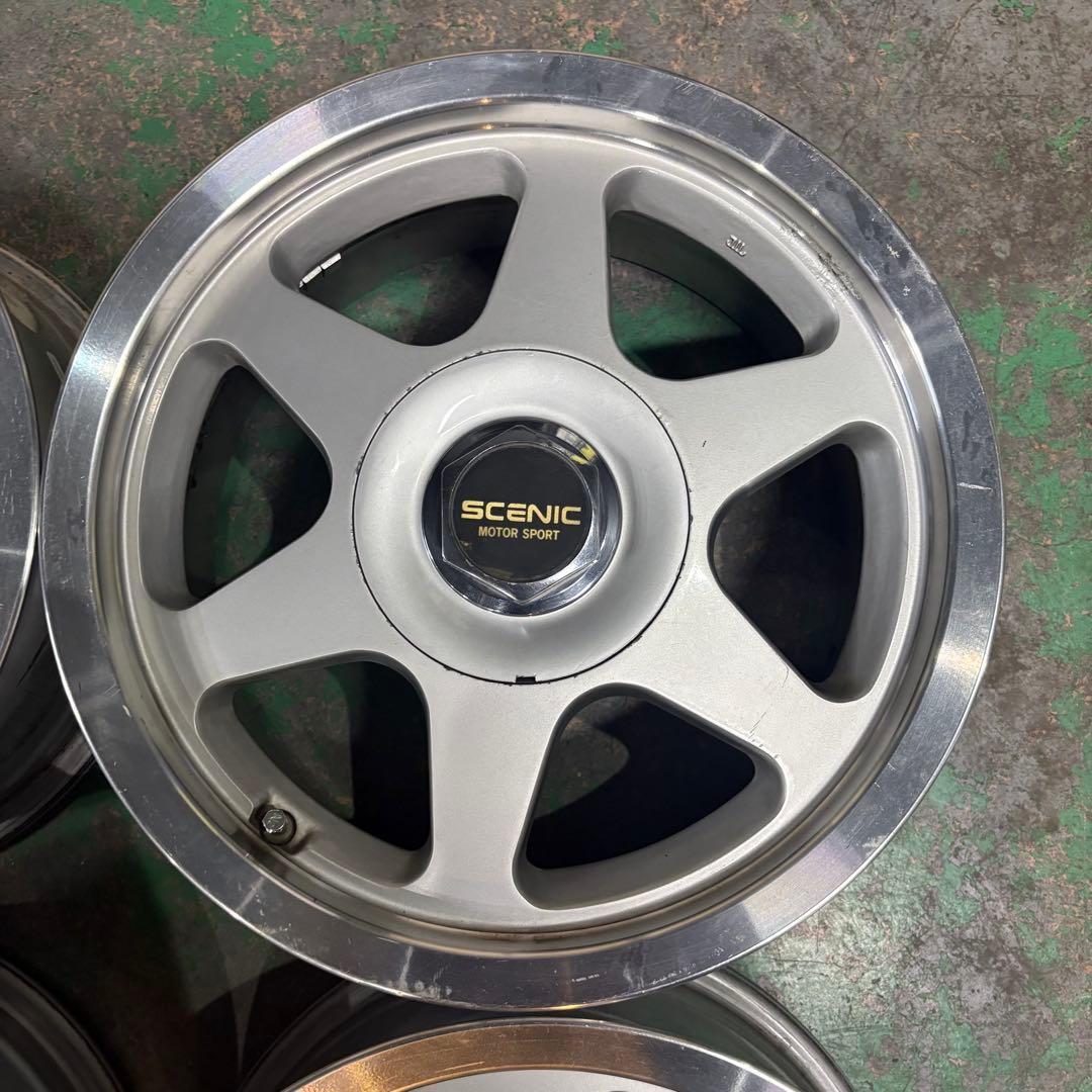 SCENIC MOTOR SPORT 15インチホイール 4個セット