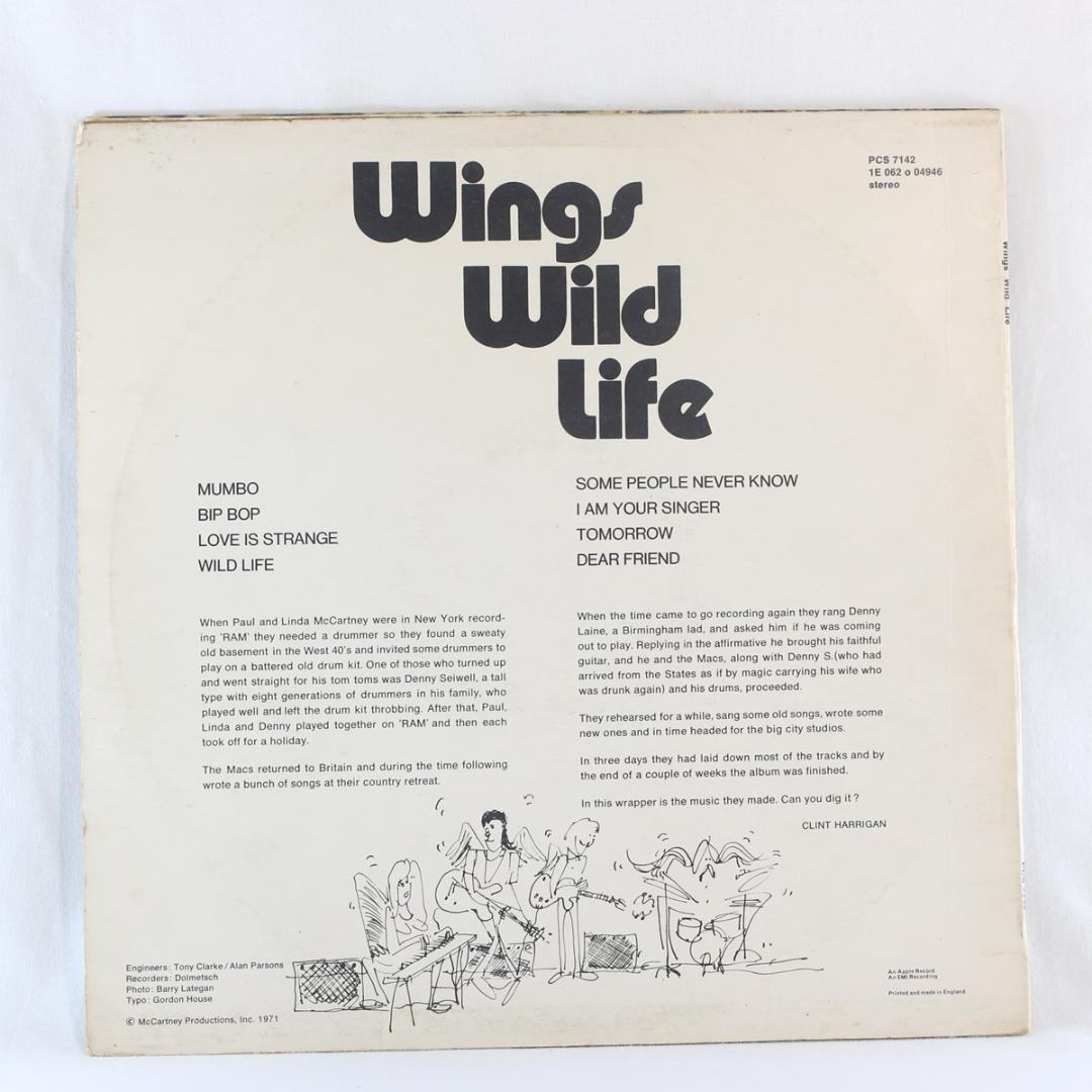 英LP Wings Wild Life UK盤 ステレオ 初回プレス-11/-1
