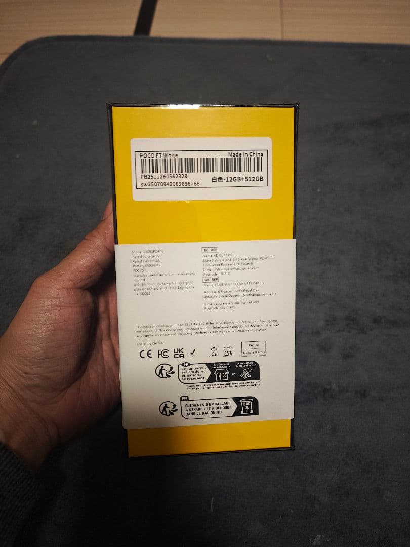 POCO F7 ホワイト 12GB RAM 512GB ROM