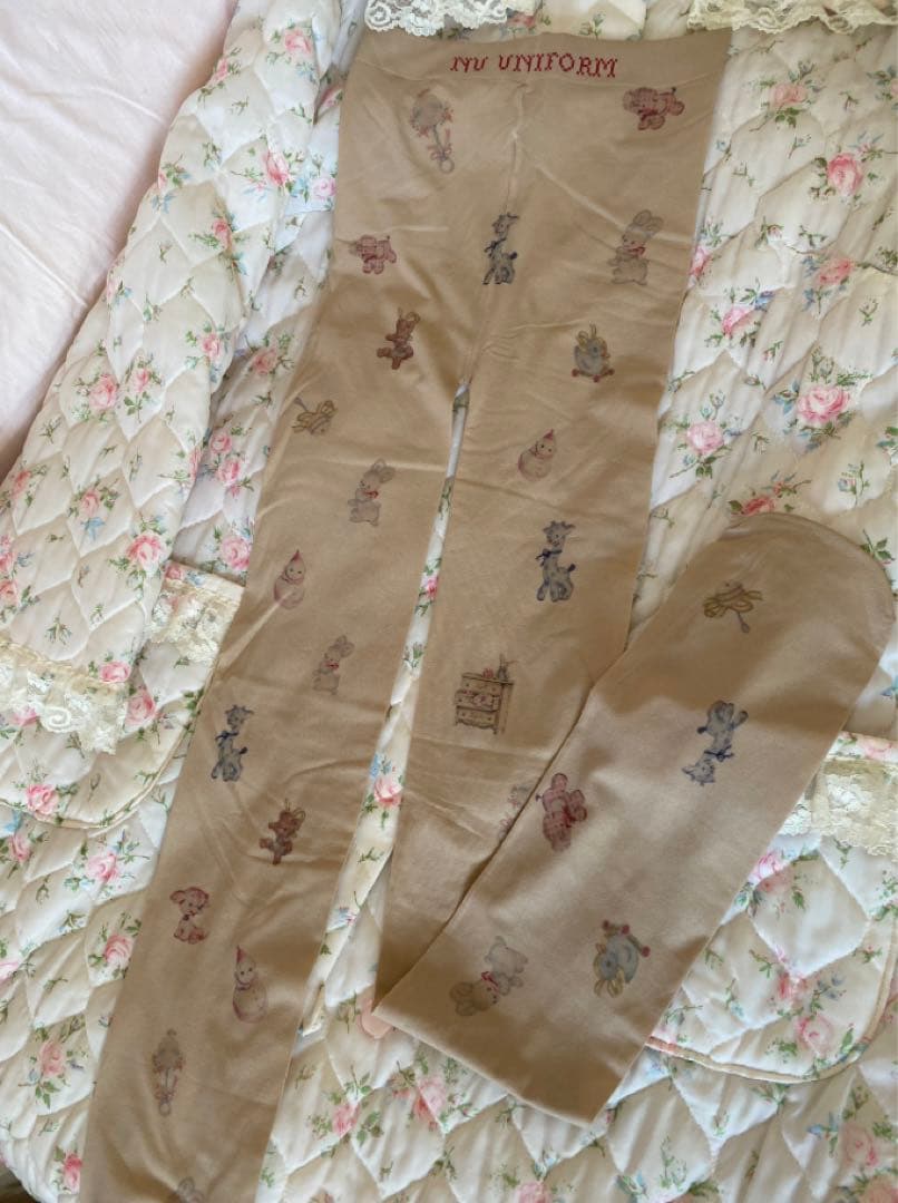 レッグウェア nu uniform nursery room tights <nude>
