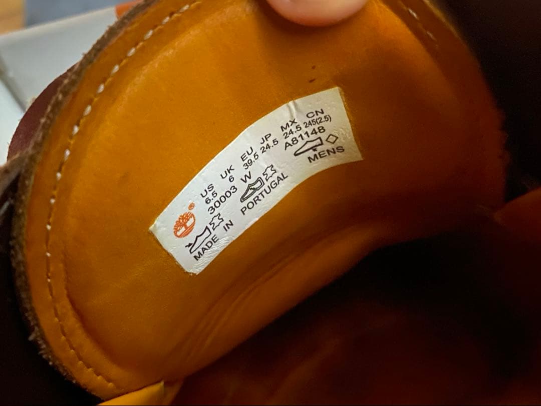 靴 Timberland 3eye 24.5cm blown US6.5