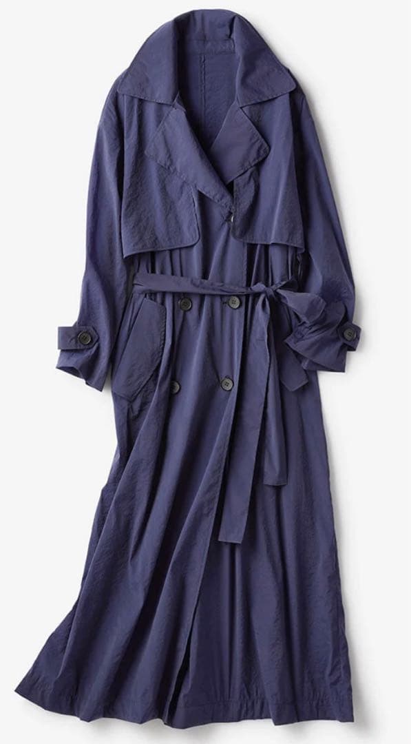 新品 ドゥクラッセ シアーストレッチ ライトトレンチコート ¥16,390