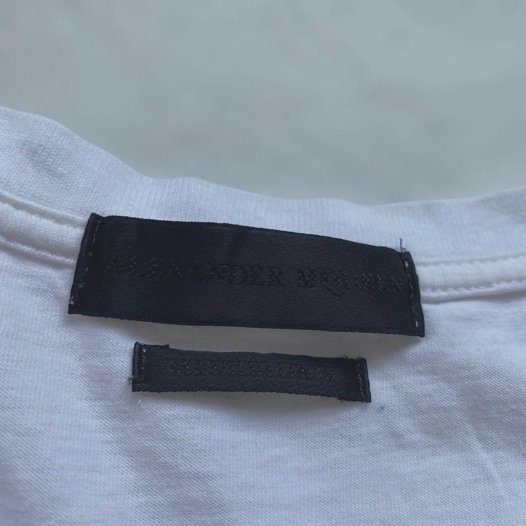 Alexander アレキサンダーマックイーン　スカル　ロゴ　Tシャツ ホワイト