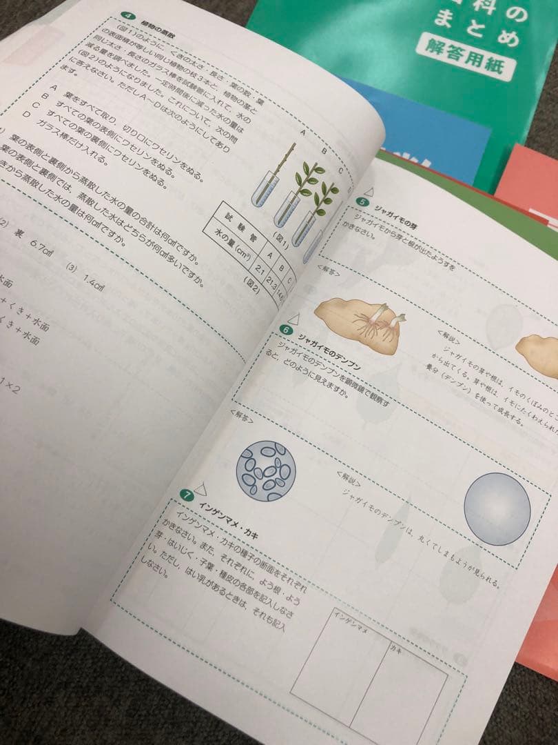 四谷大塚　四科のまとめ　国算理社　中古　書き込み解答ほぼ無し　２０２４年使用版