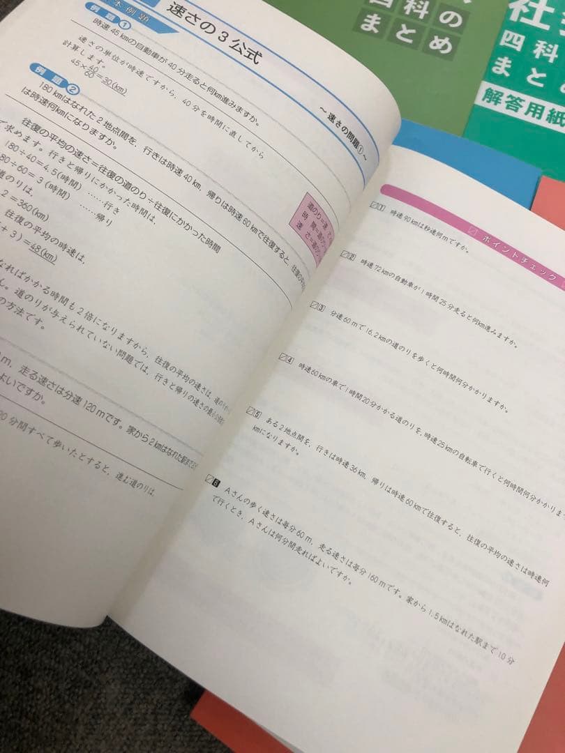 四谷大塚　四科のまとめ　国算理社　中古　書き込み解答ほぼ無し　２０２４年使用版