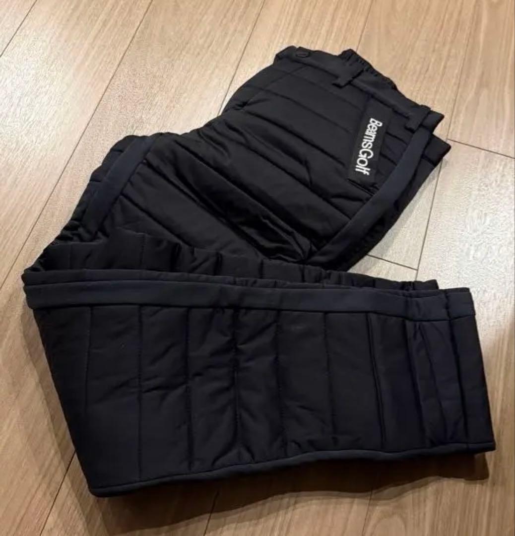 beams golf中綿 パンツ 黒