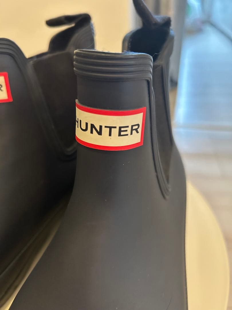 HUNTER チェルシーブーツ ネイビー