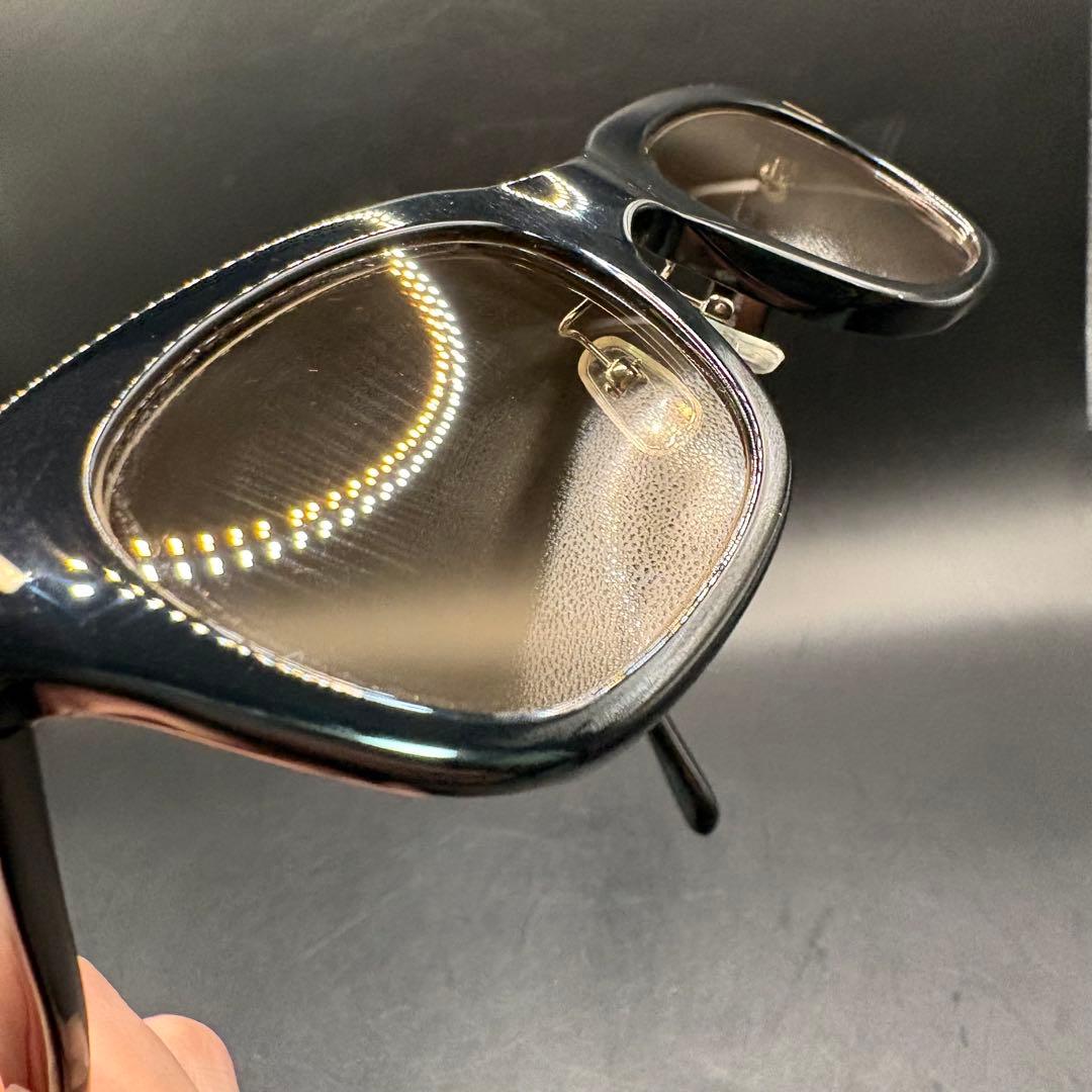 【美品】 TOM FORD TF5178F サングラス 黒縁 ブラウン レンズ